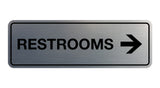 Signs ByLITA Standard RESTROOM (RIGHT ARROW) Sign