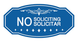 Victorian No Soliciting No Solicitar Sign