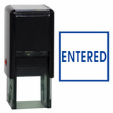 Square ENTERED Self Inking Rubber Stamp