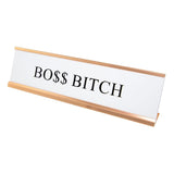 Boss Bitch Nameplate Desk Sign