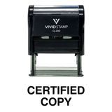Certified Copy Self Inking Rubber Stamp