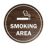 Signs ByLITA Circle Smoking Area Sign
