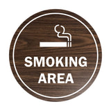 Signs ByLITA Circle Smoking Area Sign