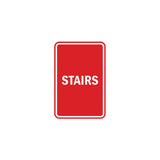 Portrait Round Stairs Sign