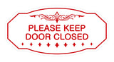 Victorian Please Keep Door Closed Sign