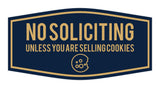 Fancy No Soliciting (Unless You Are Selling Cookies) Wall or Door Sign