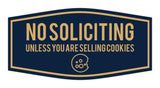 Fancy No Soliciting (Unless You Are Selling Cookies) Wall or Door Sign