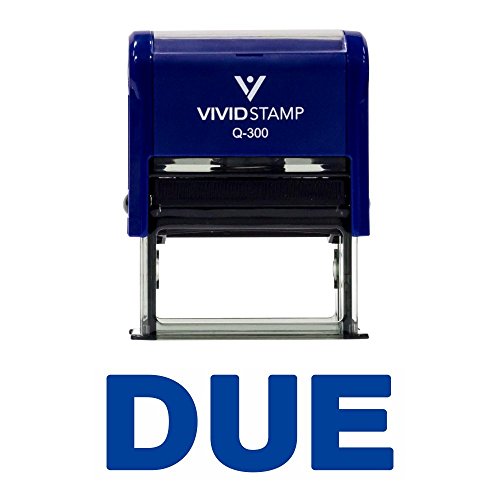 Due Self Inking Rubber Stamp