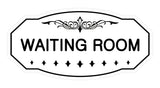 White Victorian Waiting Room Sign