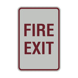 Portrait Round Fire Exit Sign