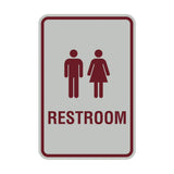 Portrait Round Unisex Restroom Sign