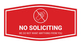 Fancy No Soliciting We Do Not Want Anything From You Wall or Door Sign