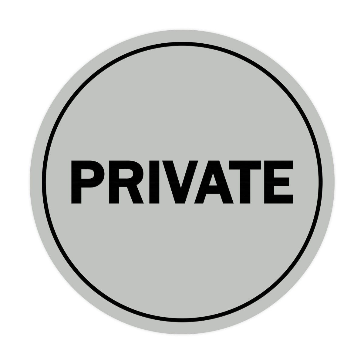 Circle PRIVATE Wall / Door Sign