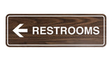 Signs ByLITA Standard RESTROOM (LEFT ARROW) Sign