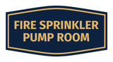 Signs ByLITA Fancy Fire Sprinkler Pump Room Sign with Adhesive Tape, Mounts On Any Surface, Weather Resistant, Indoor/Outdoor Use