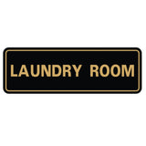 Black / Gold Standard Laundry Sign