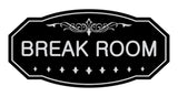 Victorian Break Room Sign