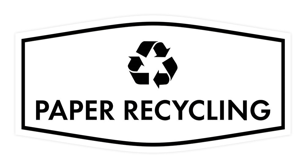 Recycling Paper Sign