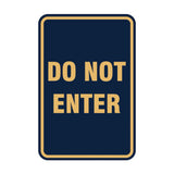 Portrait Round Do Not Enter Sign