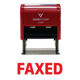 Simple FAXED Self-Inking Office Rubber Stamp