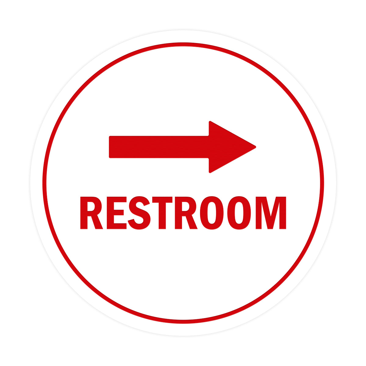 Bathroom Signs With Arrow