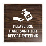 Square Please Use Hand Sanitizer Before Entering Sign