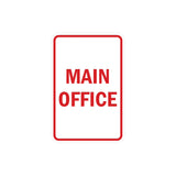 Portrait Round Main Office Sign