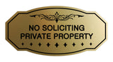 Victorian No Soliciting Private Property Sign