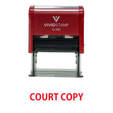 Court Copy Self Inking Rubber Stamp