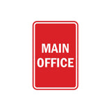 Portrait Round Main Office Sign