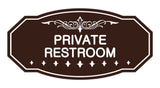 Victorian Private Restroom Sign