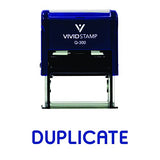 Duplicate Self-Inking Office Rubber Stamp