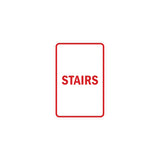 Portrait Round Stairs Sign