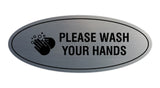 Signs ByLITA Oval Please Wash Your Hands Sign