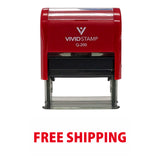 Free Shipping Self Inking Rubber Stamp