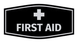 Signs ByLITA Fancy First Aid Sign with Adhesive Tape, Mounts On Any Surface, Weather Resistant, Indoor/Outdoor Use