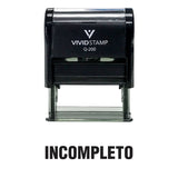 Incompleto Spanish Teacher Self Inking Rubber Stamp