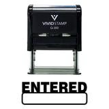 Basic Entered Self Inking Rubber Stamp