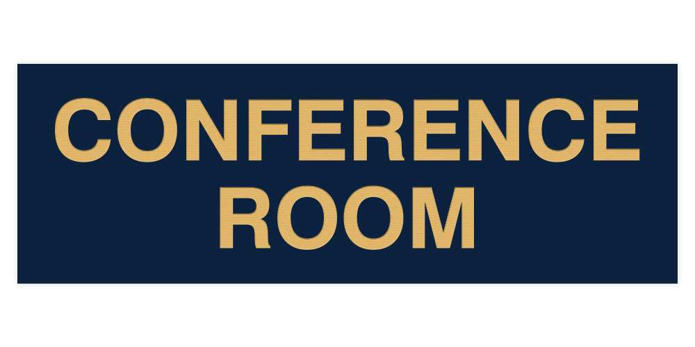 Navy Blue / Gold Standard Conference Sign