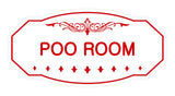 Victorian Poo Room Sign