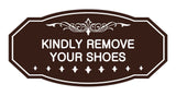 Victorian Kindly Remove Your Shoes Sign