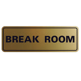 Standard Break Room Sign