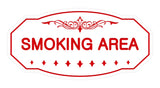 Victorian Smoking Area Sign