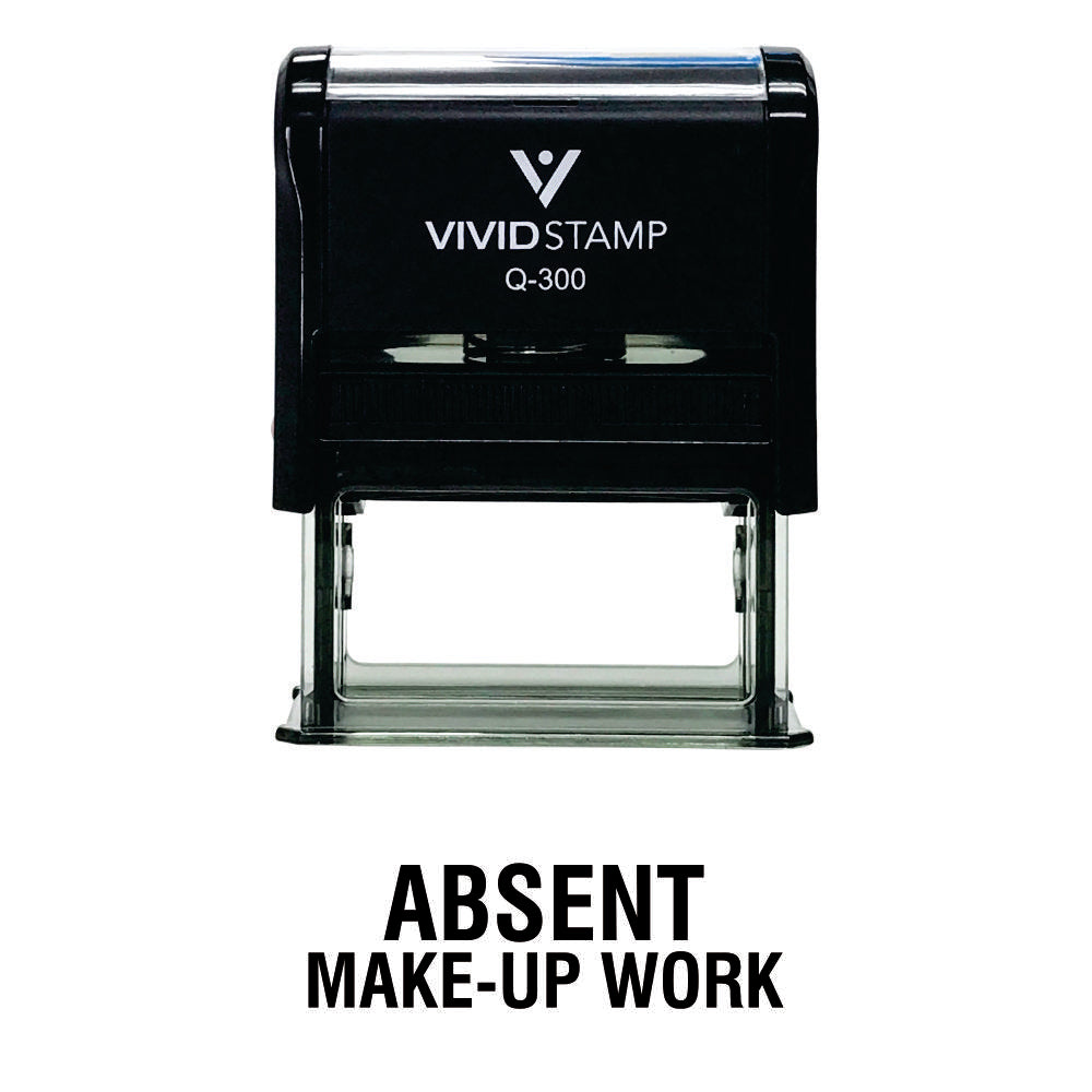 Absent Make-Up Work Teacher Self Inking Rubber Stamp