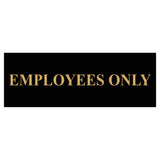 Basic Employees Only Door / Wall Sign