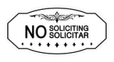 Victorian No Soliciting No Solicitar Sign