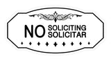 Victorian No Soliciting No Solicitar Sign