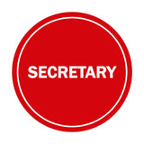 Signs ByLITA Circle Secretary Sign