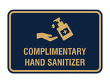Classic Frame Complimentary Hand Sanitizer Sign