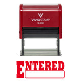 Entered Office Self-Inking Office Rubber Stamp